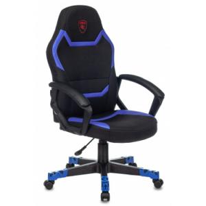 Кресло игровое Zombie 10 черный/синий искусст.кожа/ткань