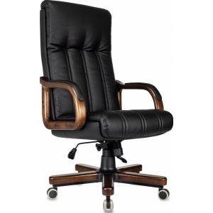 Кресло T-9932Walnut черный эко.кожа