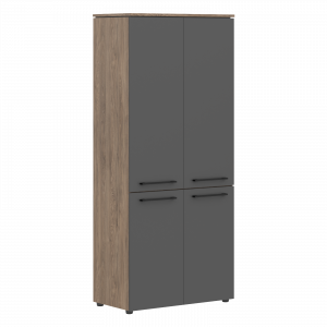 MORRIS MHC 85.3t Шкаф с глухими средними и малыми дверьми 854x423x1956  Кария Пальмира/Антрацит