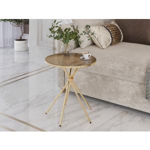 Агат-41 (02) Золотистый топаз/Золото Стол журнальный 500х500х550