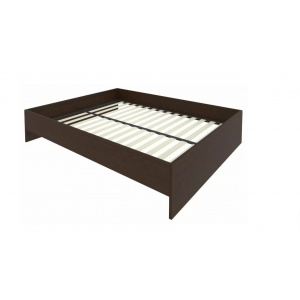 Кровать без изголовья с ортопедическим основанием С-К-160 /1650x2050x400/Венге цаво/