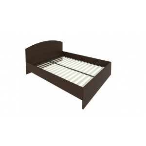 Кровать с изголовьем и ортопедическим основанием С-КИ-160 /1650x2050x900/Венге цаво/