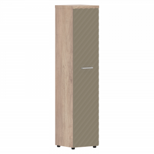 TLHC 42.1 Шкаф колонка с глухой дверью и топом 430x452x1968 /Дуб Каньон/Капучино/