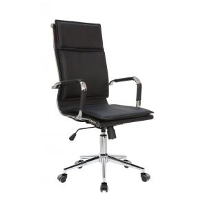 Кресло руководителя Chair 6003-1 S эко-кожа черный/крестовина хром