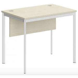 Стол прямой с фронтальной панелью СП-1.1SD  900x600x755 /Клен/Белый Матовый/