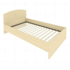 Кровать с изголовьем и ортопедическим основанием С-КИ-120 /1250x2050x900 мм/Акация лорка/