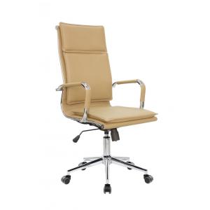 Кресло руководителя Chair 6003-1 S эко-кожа КЭМЕЛ/крестовина хром