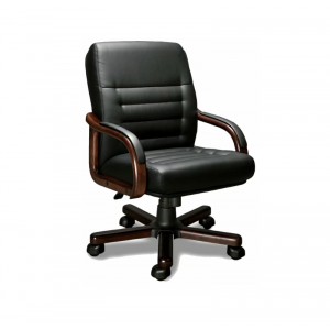 Кресло для руководителя MYRA B LX  Экокожа/Черный/