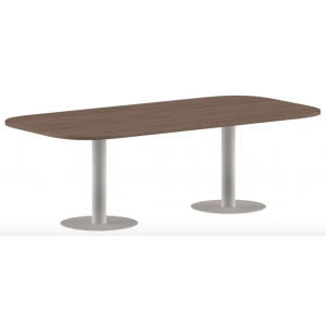 ПРГ-8 Стол для переговоров 2400x1200x750 мм /ясень шимо/белый/