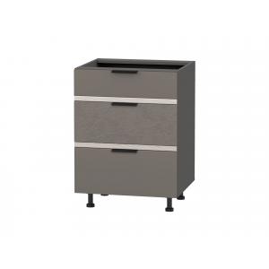 105.91.1 Стол с 3 ящиками (с системой плавного закрывания) 600х530х820