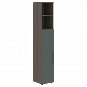 VHCS 40.6 Шкаф-колонка с глухой средней дверью 400х430х2253 /Дуб сильвер/Нефрит/