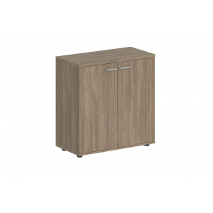 Шкаф низкий 2-дверный с задней стенкой ЛДСП SG.815  800x400x825 мм/Дуб темный/