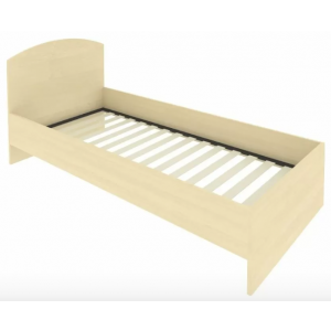 Кровать с изголовьем и ортопедическим основанием С-КИ-90 /950x2050x900/Клён/