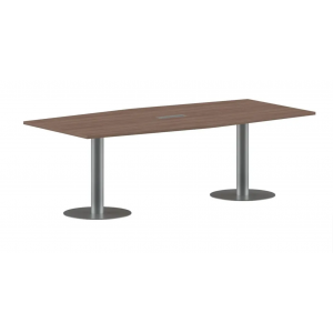 ПРГ-4 Стол для переговоров 2400x1200x750 мм /ясень шимо/серебряный/