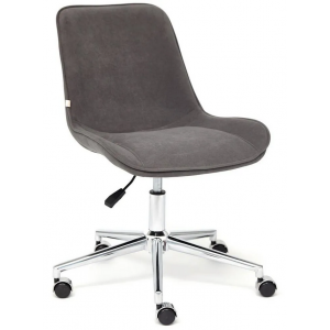 Кресло офисное STYLE флок , серый, 29
