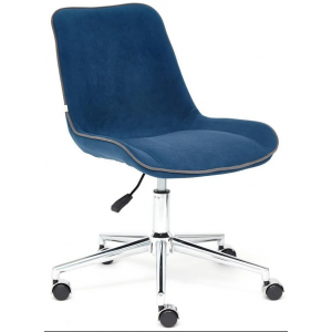 Кресло офисное STYLE флок , синий, 32
