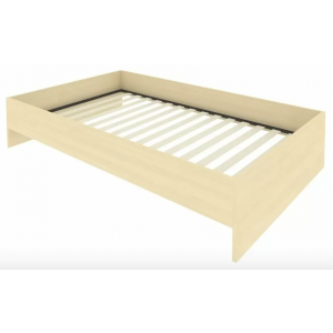 Кровать без изголовья с ортопедическим основанием С-К-120 /1250x2050x400/Клён/