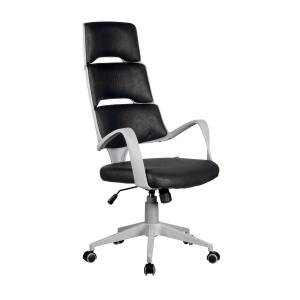 Кресло руководителя Chair SAKURA Серый пластик/фьюжн черный ткань