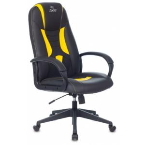 Кресло игровое Zombie 8 черный/желтый эко.кожа