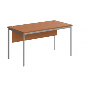 Стол прямой с фронтальной панелью СП-3SD  1400x720x755 /Груша Ароза/Алюминий/