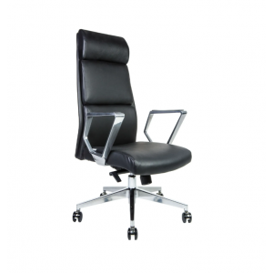 Кресло для руководителя ЛОНДОН ЛЮКС  Натуральная кожа/Черный/