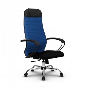 Кресло B 1b 21/К130, Основание 17833,ткань черный/синий,CH
