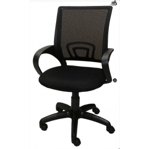 Кресло офисное Премьер 5/S,ткань черная,сетка,крестовина пластик