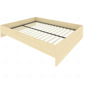 Кровать без изголовья с ортопедическим основанием С-К-160 /1650x2050x400 мм/Акация лорка/