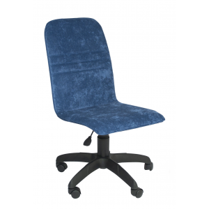 Кресло офисное Премьер 6, вельвет синий, крестовина пластик