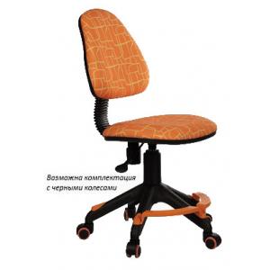 Кресло детское KD-4-F /оранжевый жираф/ с подставкой