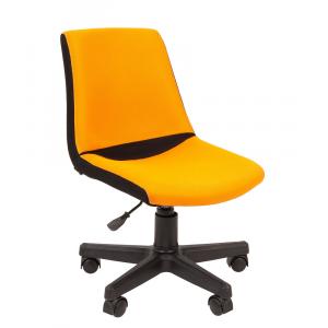 Кресло детское CHAIRMAN KIDS 115 TW 11/TW 16 черно/оранж  каркас черный
