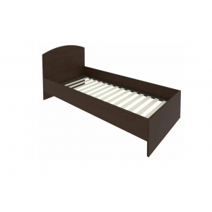 Кровать с изголовьем и ортопедическим основанием С-КИ-90 /950x2050x900/Венге цаво/