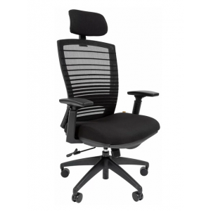 Кресло руководителя Chairman 285 черный(с подставкой под ноги)