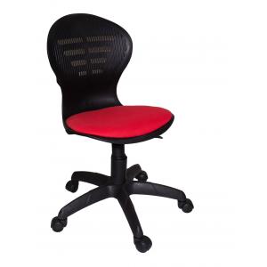 Кресло офисное Варна ВМ б/п,красная-черная, крестовина пластик