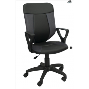Кресло офисное Элегия S2,ткань сетка,черная,крестовина пластик