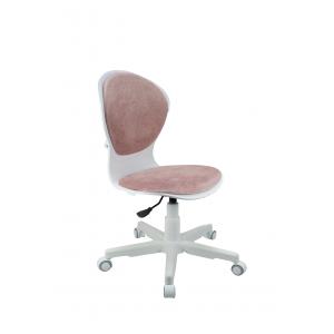 Кресло Chair 1139 FW PL White/ткань сетка/экокожа розовый