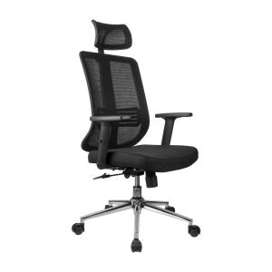 Кресло руководителя Chair А663/ткань/сетка черный/крестовина хром