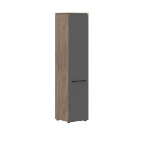 Шкаф колонка с глухой дверью Enio MHC 42.1  429x423x1956/Кария Пальмира/Антрацит/