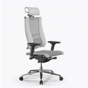 Кресло Y 3DE B2-14D - YM93+Infinity /Св.серый-Белый/