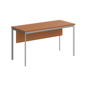 Стол прямой с фронтальной панелью СП-3.1SD  1400x600x755 /Груша Ароза/Алюминий/