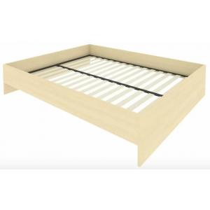 Кровать без изголовья с ортопедическим основанием С-К-160 /1650x2050x400/Клён/