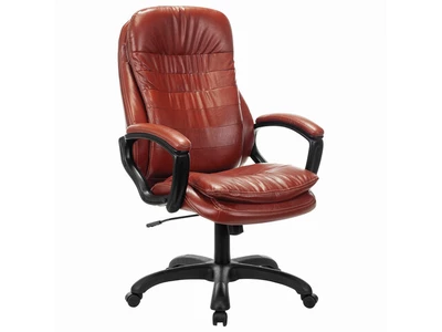 Кресло руководителя BRABIX EX-589 Omega экокожа, коричневое, 532096