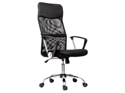 Кресло офисное BRABIX MG-302 Flash , хром ,сетка, черное, 530867