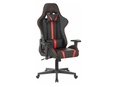Кресло игровое Zombie VIKING A4 RED черный /красный  искусственная кожа