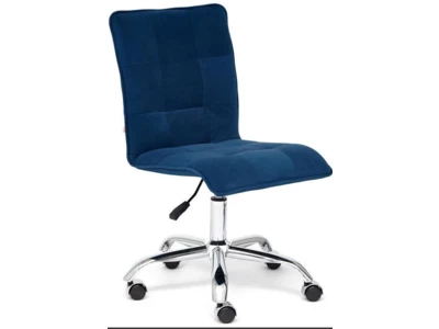 Кресло офисное «Zero» (флок, синий.32)