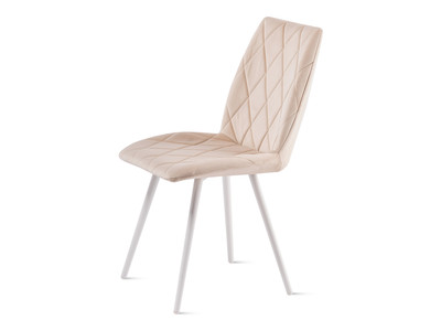 ОМЕГА стул (Текстиль CATALANA 02 (светло-бежевый) Цвет каркаса белый