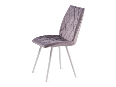 ОМЕГА стул (Текстиль CATALANA 07 (серый) Цвет каркаса белый