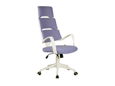 Кресло руководителя RCH Sakura Белый пластик/Лиловая ткань (274)