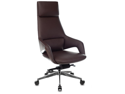 Кресло DAO-2 коричневый кожа+к/з