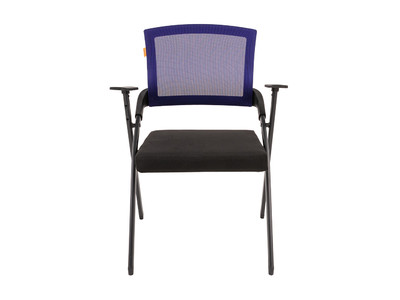 Кресло д/конференций NEXX /TW-05 синий/ Ткань стандарт 15-21 чёрный